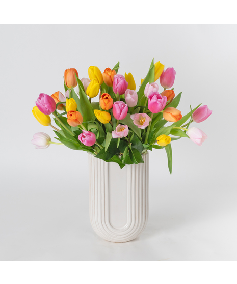 Spoil Mom this Mother’s Day with a stunning arrangement of Art Deco-inspired Tulips